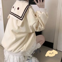 Kawaii Sailor Collar Zip Up Hoodie - Thumbnail 8