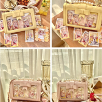 Original Lovely Love Rhombus One Shoulder Diagonal Flip Bow Knot Pain Bag - Thumbnail 2