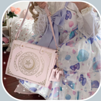 Original Design Xingyue Magic Book Diagonal Over Shoulders Flip Ladies Sweet and Elegant Bag - Thumbnail 5