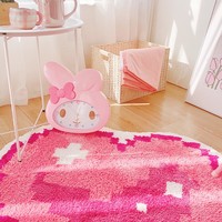 E Girl Pixel Art Heart Cute Modern Soft Mat Rugs Carpets Bedroom Decor - Thumbnail 3