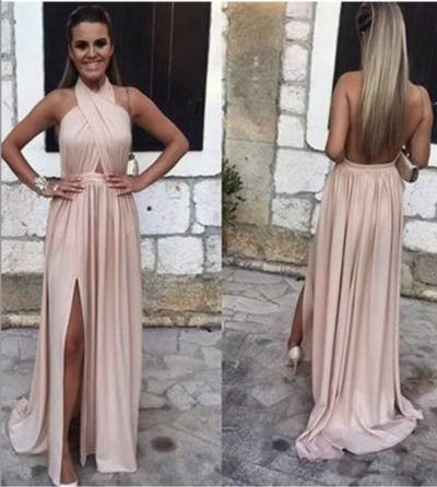 Halter Prom Dresses Backless for Women