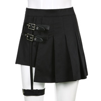 Black Pleater Garter Skirt - Thumbnail 5