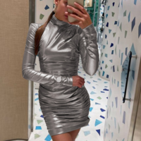 Women'S Fashion Sexy Slim Long Sleeve Dress - Thumbnail 1