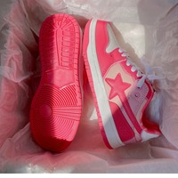 Harajuku Pink Star Casual Shoes - Thumbnail 4