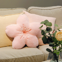 Cute Sakura Cherry Blossom Flower Plush Girl Chair Seat Cushions Pillows Room Decor - Thumbnail 3