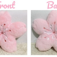 Cute Sakura Cherry Blossom Flower Plush Girl Chair Seat Cushions Pillows Room Decor - Thumbnail 7