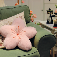 Cute Sakura Cherry Blossom Flower Plush Girl Chair Seat Cushions Pillows Room Decor - Thumbnail 1