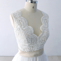 Boho wedding dresses, beach wedding dresses, simple wedding gowns, modest wedding dresses,1526 - Thumbnail 2