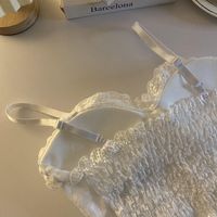 Spaghetti Strap Lace Corset Top - Thumbnail 9