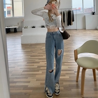 Heart Cut Out Flare Jeans  - Thumbnail 2