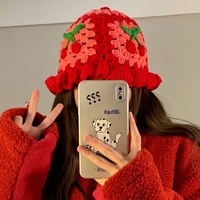 Cherry Knit Hat - Thumbnail 2