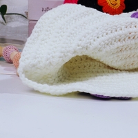 Flower Knit Bucket Hat - Thumbnail 7