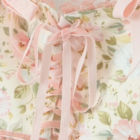 Floral Print Lace Up Corset Top + Mini Skirt  - Thumbnail 6