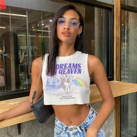 Unicorn Print Tank Top - Thumbnail 2