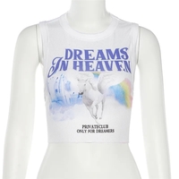 Unicorn Print Tank Top - Thumbnail 4