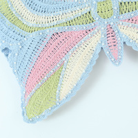 Butterfly Knit Crochet Top - Thumbnail 4
