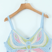 Butterfly Knit Crochet Top - Thumbnail 5