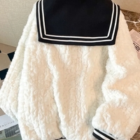 Japanese Sailor Fluffy Bow Knot Jacket - Thumbnail 2