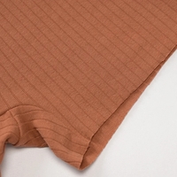 Brown Backless Knit Romper  - Thumbnail 7