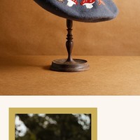 Cute Handmade Fairy Mushroom Acorn Autumn Leaves Garden Fall Girl Wool Beret Hat - Thumbnail 4