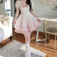 Pink White Gradient Fairy Tail Dress - Thumbnail 3