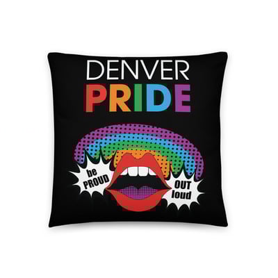 Denver pride 2023 throw pillow - Thumbnail 3