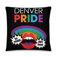 Denver Pride 2023 Throw Pillow - Thumbnail 2