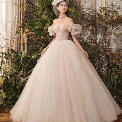 Beautiful tulle long prom dress, off the shoulder evening dress party dress