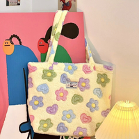 Y2K FLUFFY FLOWERS BAG - Thumbnail 2