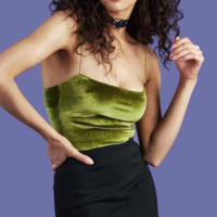 Y2K VELVET CAMISOLE - Thumbnail 1