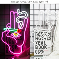 Free Shipping-SMOKING HAND NEON LIGHT - Thumbnail 6