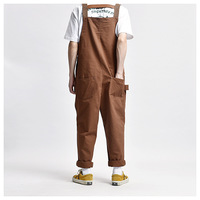 Multi-Pocket Casual Men's Overalls - Thumbnail 2