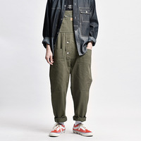 Multi-Pocket Casual Men's Overalls - Thumbnail 4