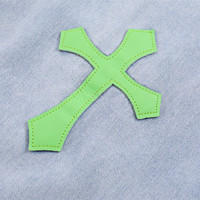 Cross Ripped Hip-Hop Men's Jeans - Thumbnail 7