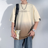 Casaul Gradient O-Neck T-Shirts - Thumbnail 1