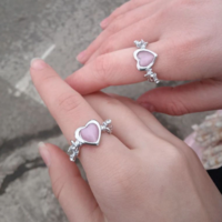 PINK HEART RING - Thumbnail 1