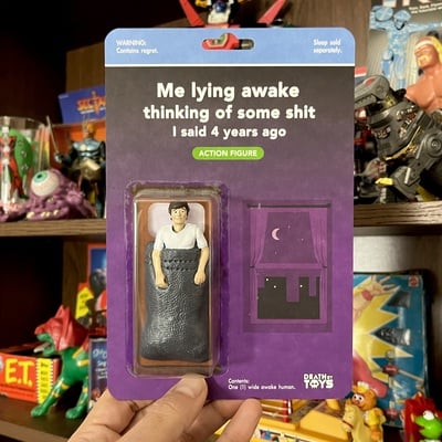 Lying awake at night figure