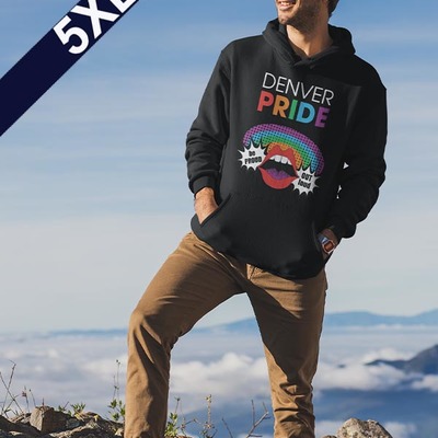 Denver 2023 official unisex black hoodie - Thumbnail 2