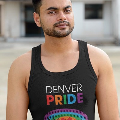 Denver 2023 official unisex black tank top - Thumbnail 4