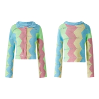 Rainbow Color Block Cardigan  - Thumbnail 4