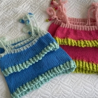 2PCS Blue Knit Tank Top + Mini Skirt  - Thumbnail 6