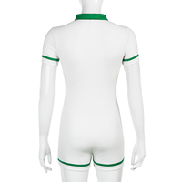 Blue & White Patchwork Playsuit  - Thumbnail 8