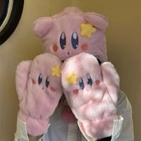 Pink Plush Japanese Anime Hat - Thumbnail 1