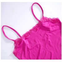 Pink Patchwork Lace Maxi Dress - Thumbnail 7