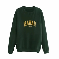 Hawaii Letter Embroidery Sweatshirt  - Thumbnail 2