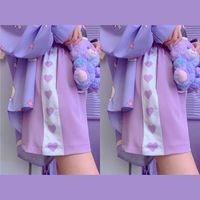 Purple Heart Drawstring Shorts - Thumbnail 5