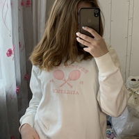 White Tennis Embroidery Sweater  - Thumbnail 5