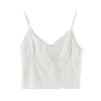 White Lace Tank Top - Thumbnail 2