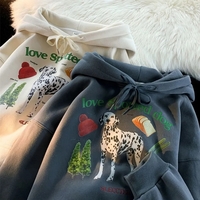 Dalmatian Dog Print Hoodie  - Thumbnail 1