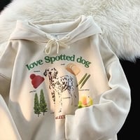 Dalmatian Dog Print Hoodie  - Thumbnail 2